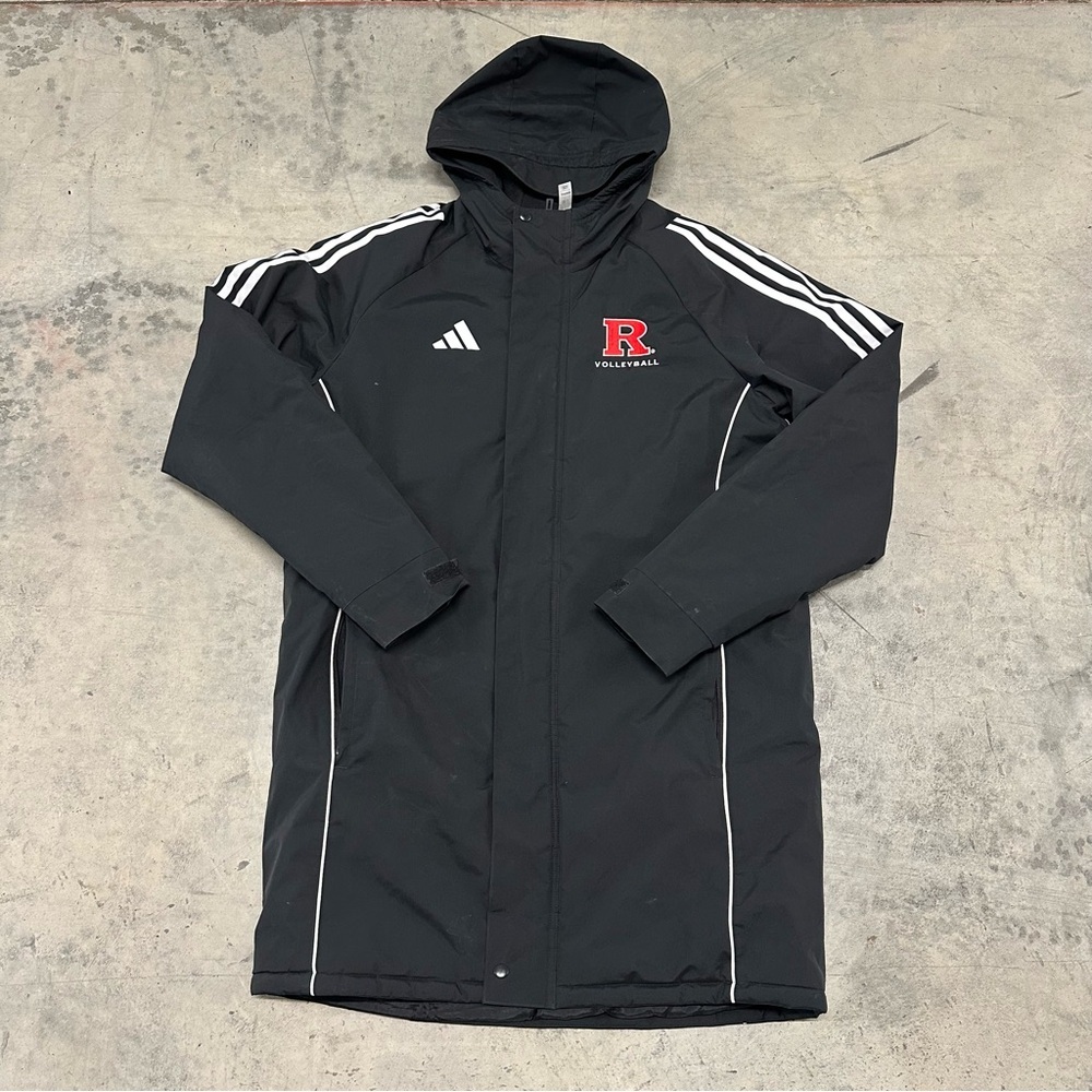 ADIDAS Men's Medium Stadium Parka Jacket Rutgers